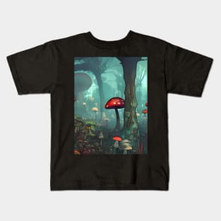 Welcome to the Mushroom Forest Kids T-Shirt